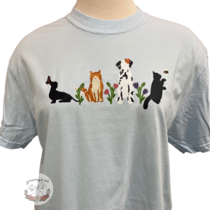 Spring pets printed tshirt