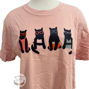 Summer cats printed tshirt