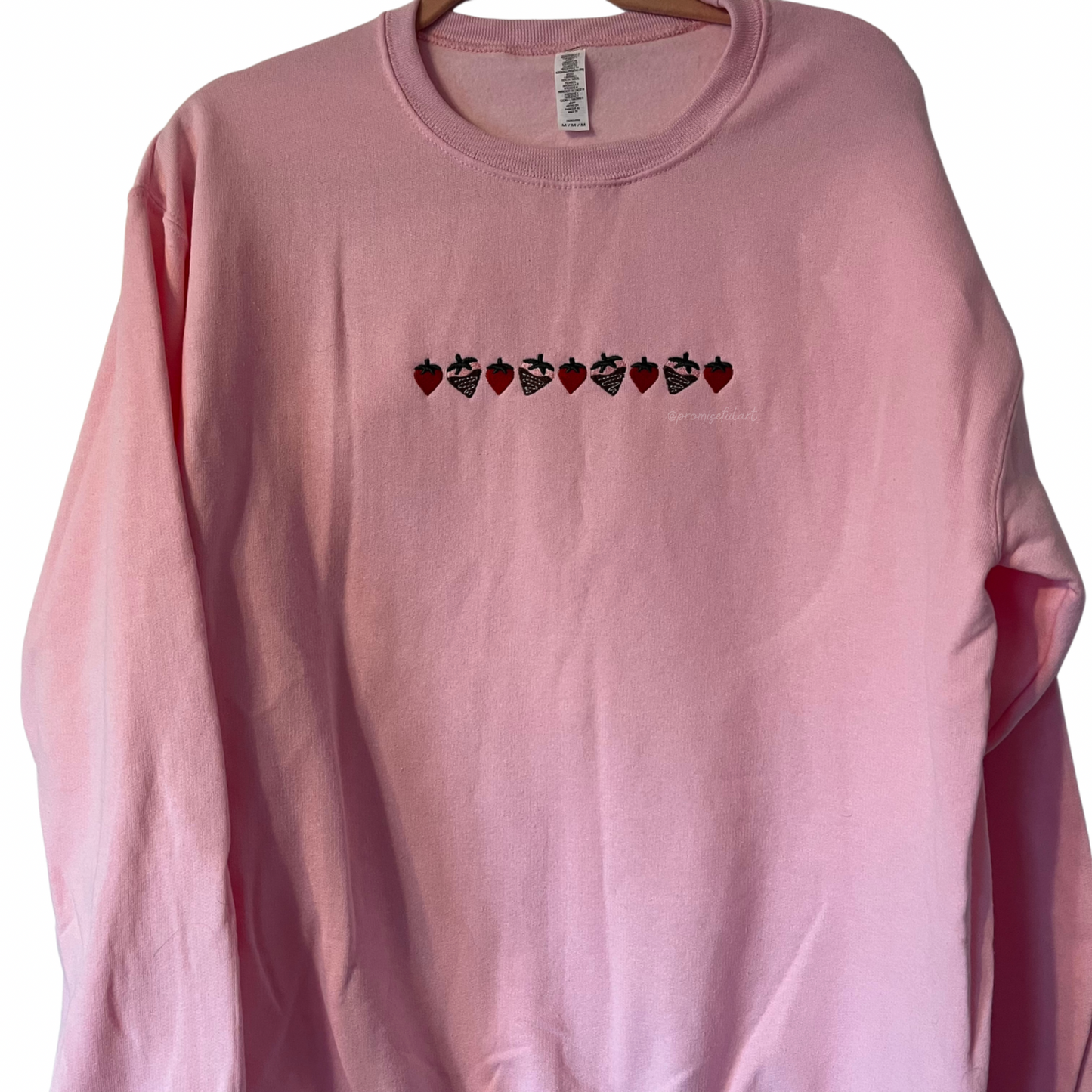 valentine treats embroidered crewneck