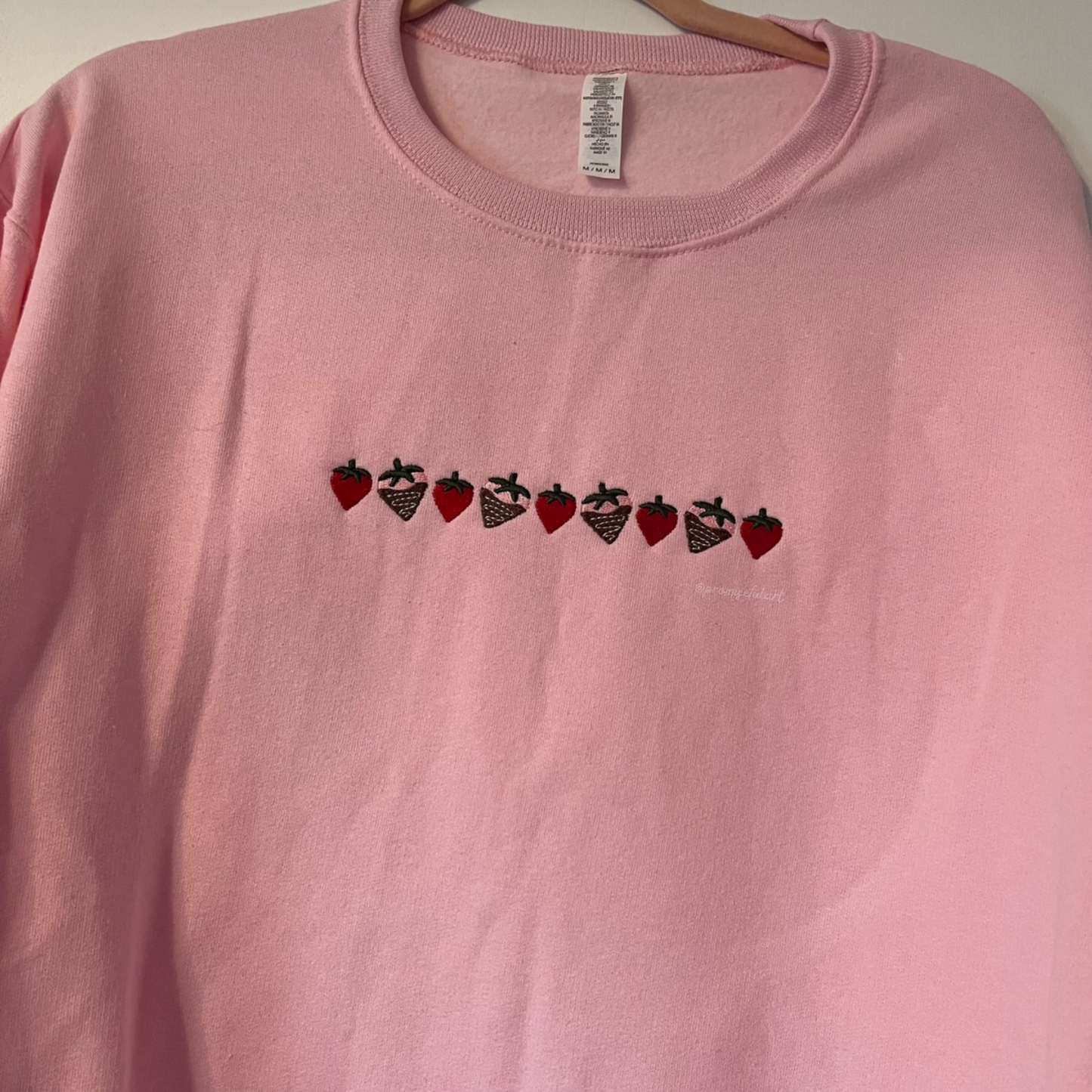 valentine treats embroidered crewneck